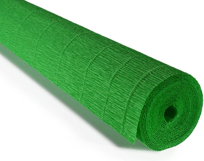 LCREATE LCREATE LCREATE Cartotecnica Rossi 140g 10 Inch Wide 8.2ft Long Italian Crepe Paper Rollfor Wedding Ceremony Various Large Festivals Decoration (Green（963）) - Image 1